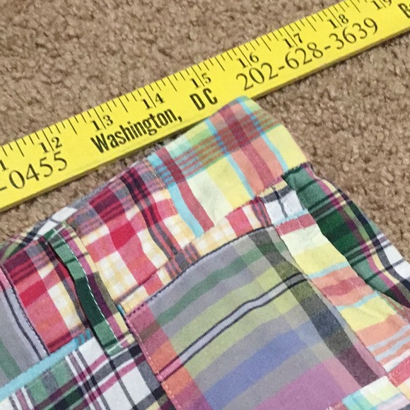LL Bean Madras Plaid Bermuda Shorts - Size 6 - Picture 5 of 8